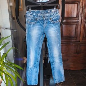 Miss Me Light Blue Straight Leg Jeans